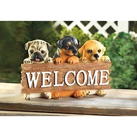 Cute Puppies Welcome Sign