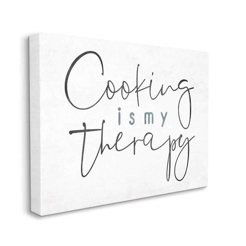 Stupell Industries Cooking Is My Therapy Canvas Wall Art