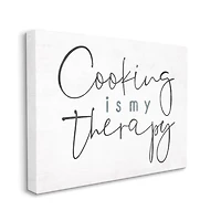 Stupell Industries Cooking Is My Therapy Canvas Wall Art
