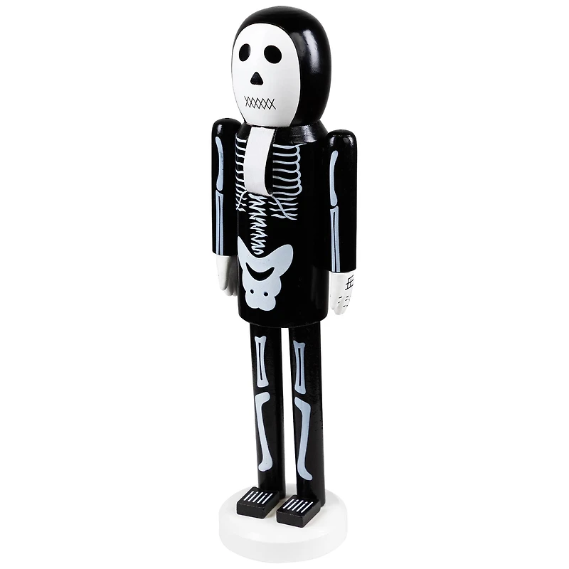 Wooden Skeleton Halloween Nutcracker