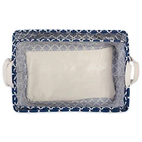 DII® Nautical Blue Lattice Laundry Bins