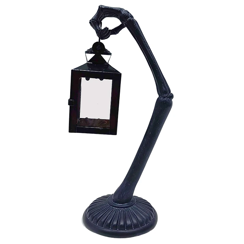 13" Black Arm with Lantern Tealight Candle Holder by Ashland®