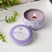 Root Candles Seeking Balance® Relax: Geranium Lavender Tin Candle