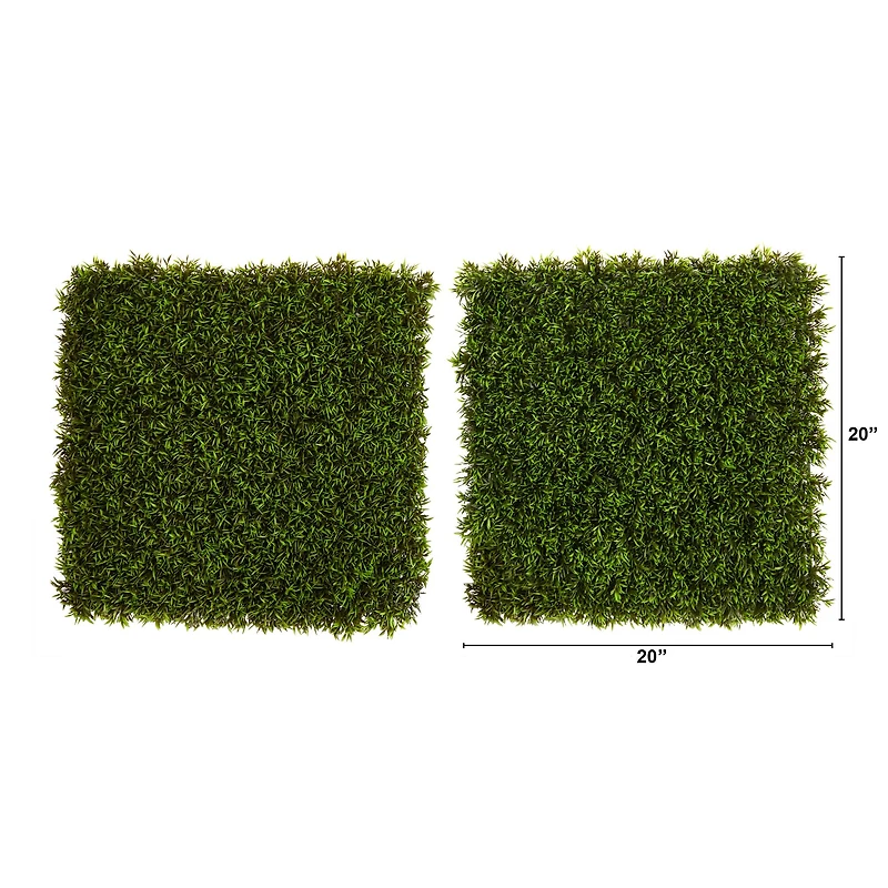 Plum Pine Artificial Wall Mats, 2ct.