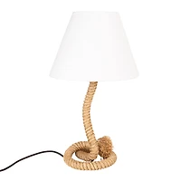 Hello Honey® 26.5" Brown Rope Table Lamp