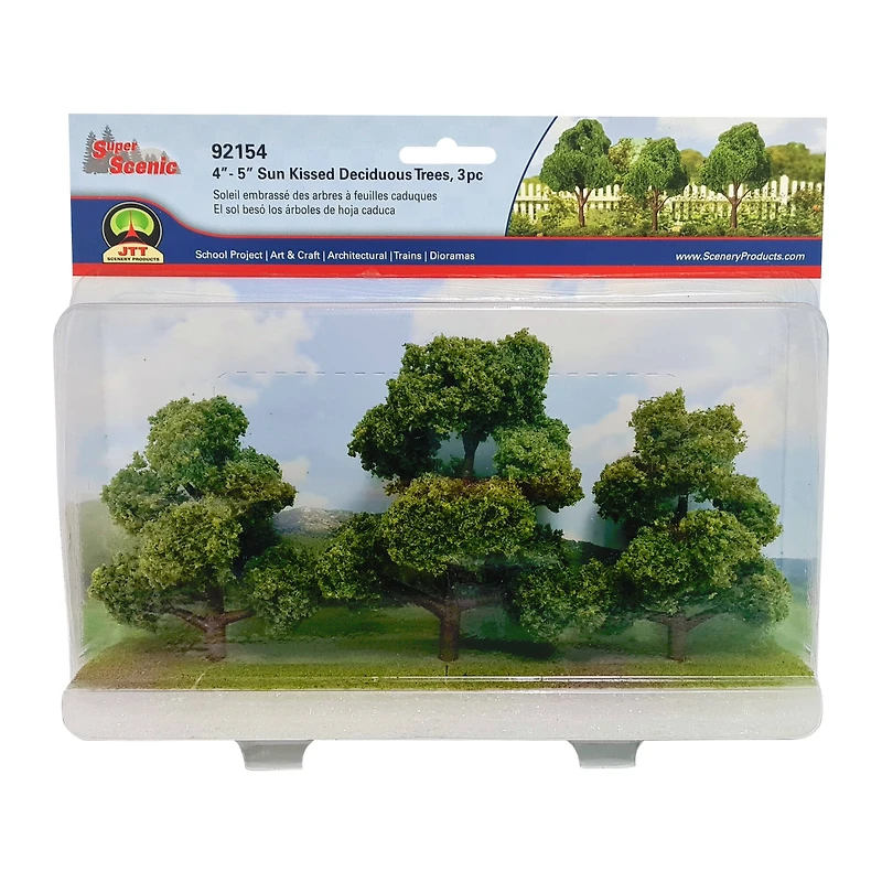 JTT Scenery Products Mini Sun Kissed Deciduous Trees, 3ct.