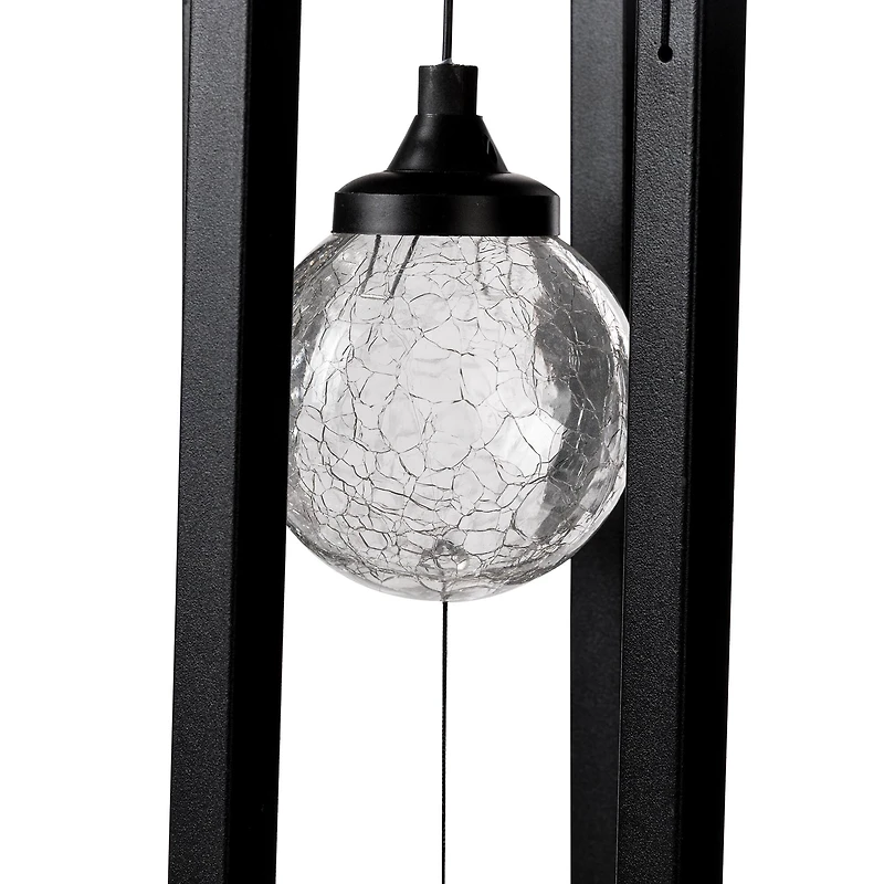 Glitzhome® 32" Solar Powered LED Wind Chime Light