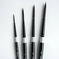 Silver Brush Limited Black Velvet® Liner Brushes Set
