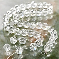 Crystal Glass Faceted Round Beads, 8mm by Bead Landing™