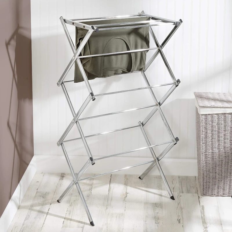 Honey Can Do Chrome Slim-Profile Clothes Drying Rack