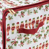 Laura Ashley Nutcracker Print 112ct. Stackable Christmas Ornament Storage Box