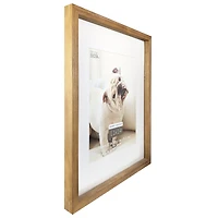 Home Natural Walnut Stain Wood Frame with Mat by Studio Décor