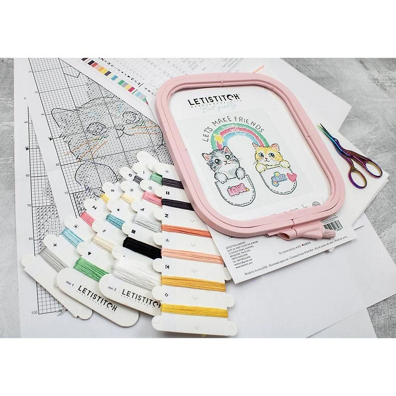 Letistitch Let's make friends! Counted Cross Stitch Kit