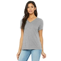 BELLA+CANVAS® Women's Relaxed V-Neck Heather T-Shirt