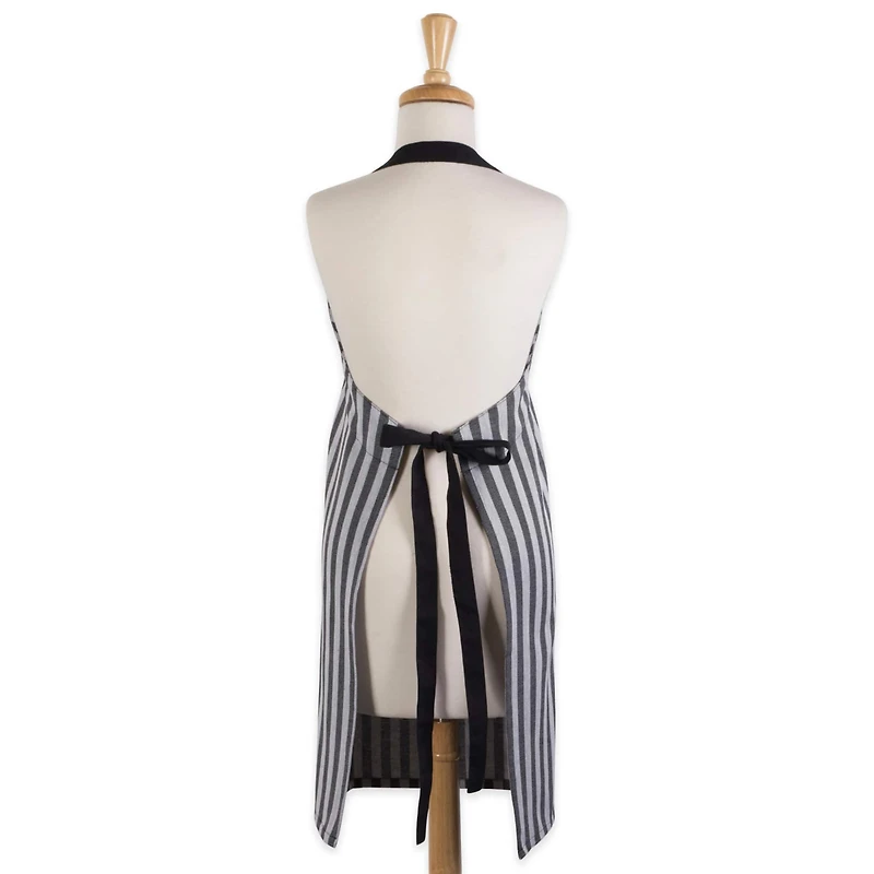 Black & White Stripe Chef Apron