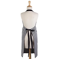 Black & White Stripe Chef Apron