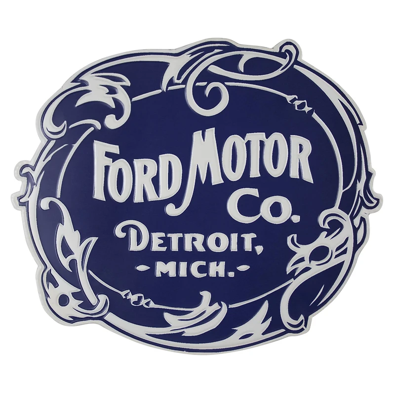Ford Motor Co. Embossed Metal Sign