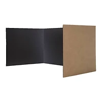 Flipside Black Corrugated Study Carrels, 24ct.