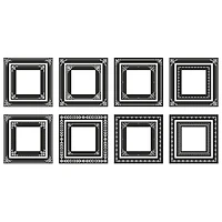 RoomMates Black & White Ornate Gallery Frames Peel & Stick Wall Decals
