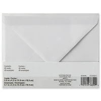 Embossed Thank You Cards & Envelopes by Recollections™, 5.5" x 4.2"