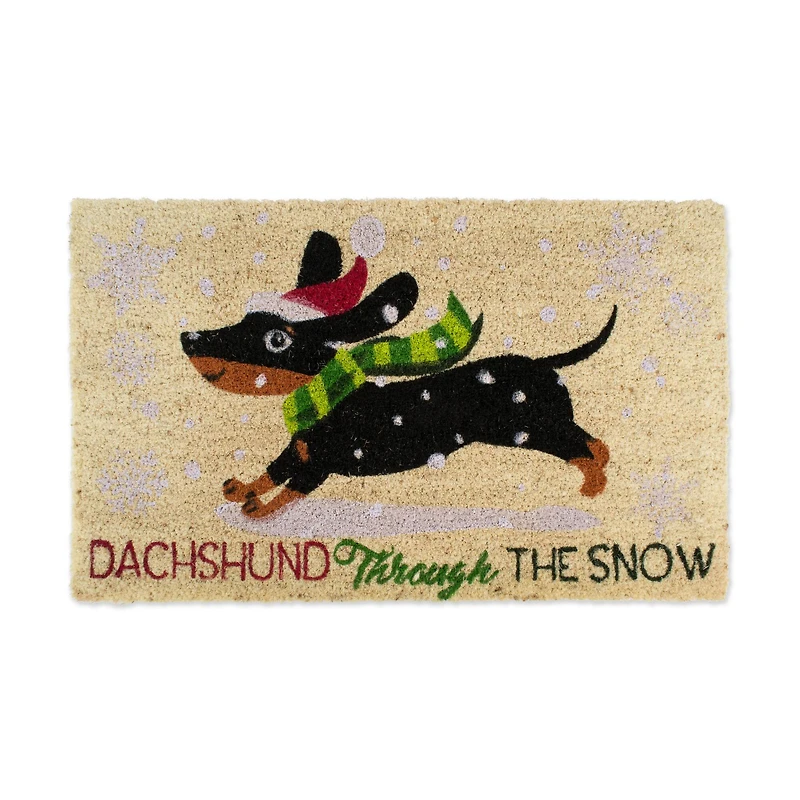 DII® Dachshund Through The Snow Doormat