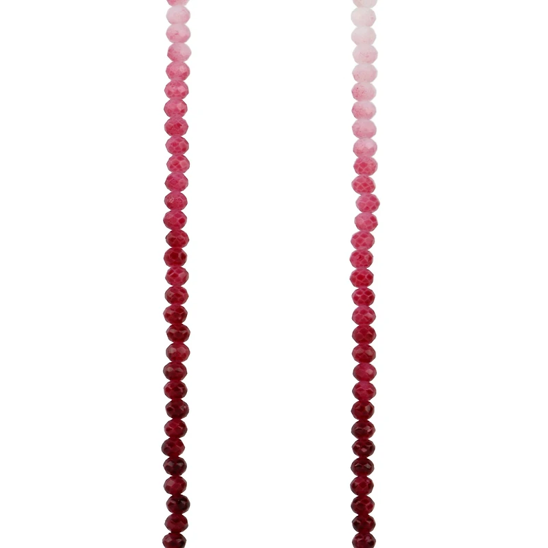 Ombre Faceted Glass Rondelle Beads by Bead Landing