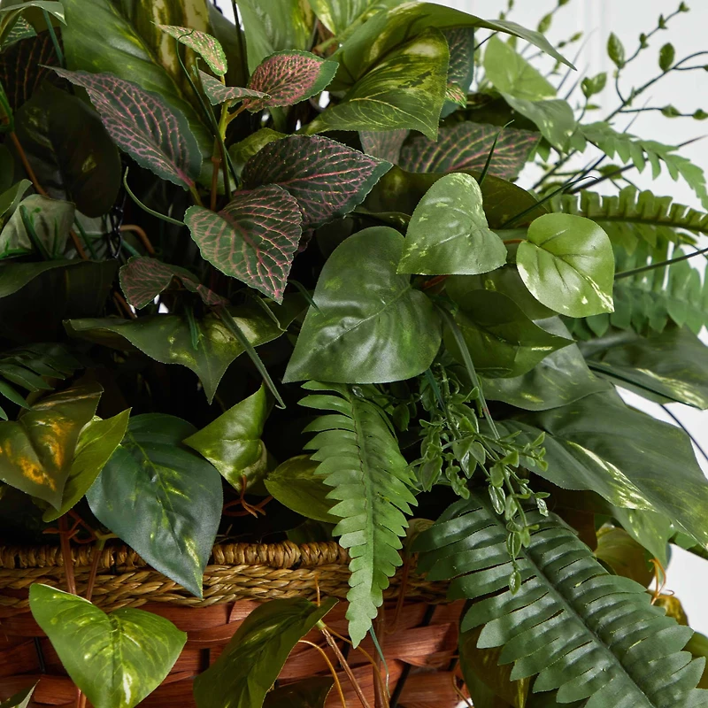 3ft. Mixed Green Vines in Cone Hanging Basket
