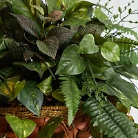 3ft. Mixed Green Vines in Cone Hanging Basket
