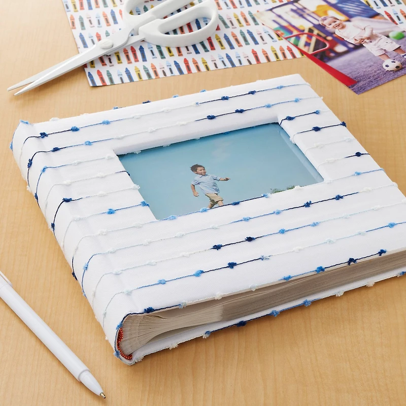 Blue Clip Stitch 2-Up Photo Album by Recollections™