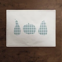 Sage Plaid Pumpkin Poly Twill Placemat