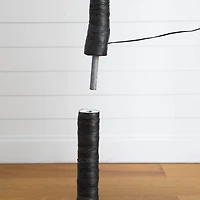 7ft. Pre-Lit Halloween Deluxe Black Twig Artificial Tree with 180 Orange & Purple LED Lights