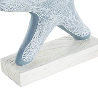 14" Blue Starfish Stacked Sculpture