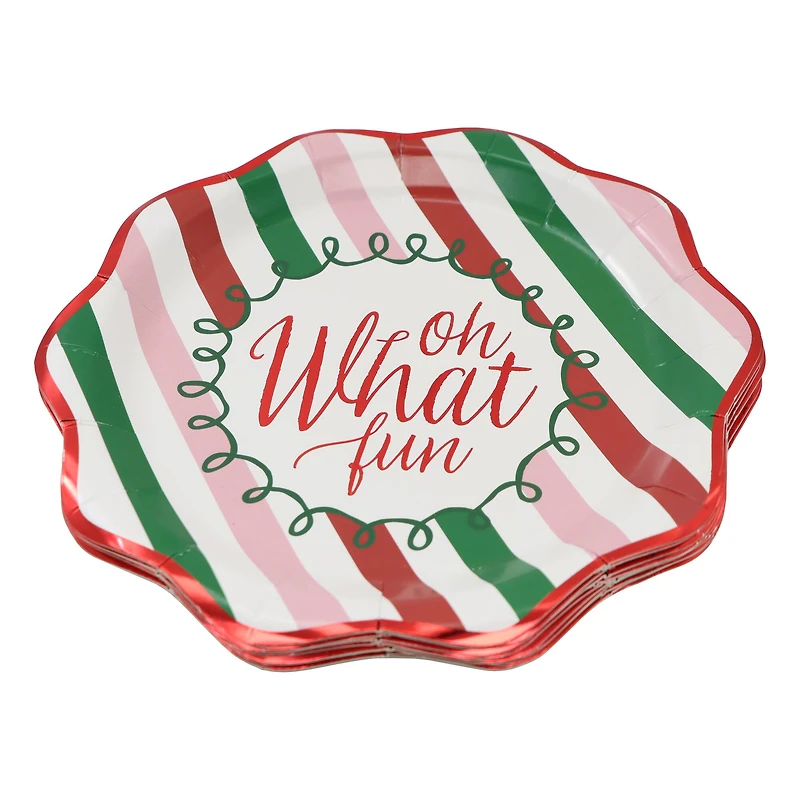 7" Oh What Fun Paper Plates, 12ct. by Celebrate It™