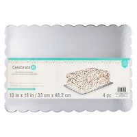 6 Packs: 4 ct. (24 total) Silver Cake Platters by Celebrate It®