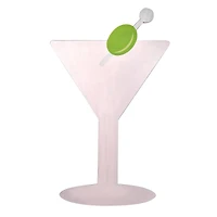 American Art Decor Tipsy Martini Wall Plaque - 15" x 24" x 8.75"