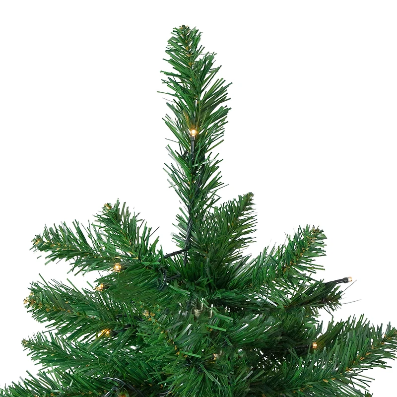 7.5ft. Pre-Lit Twin Lakes Fir Artificial Christmas Tree, Warm White LED Lights