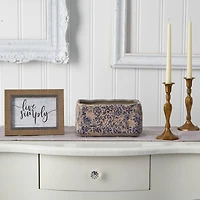 5" Tuscan Ceramic Rectangle Planter