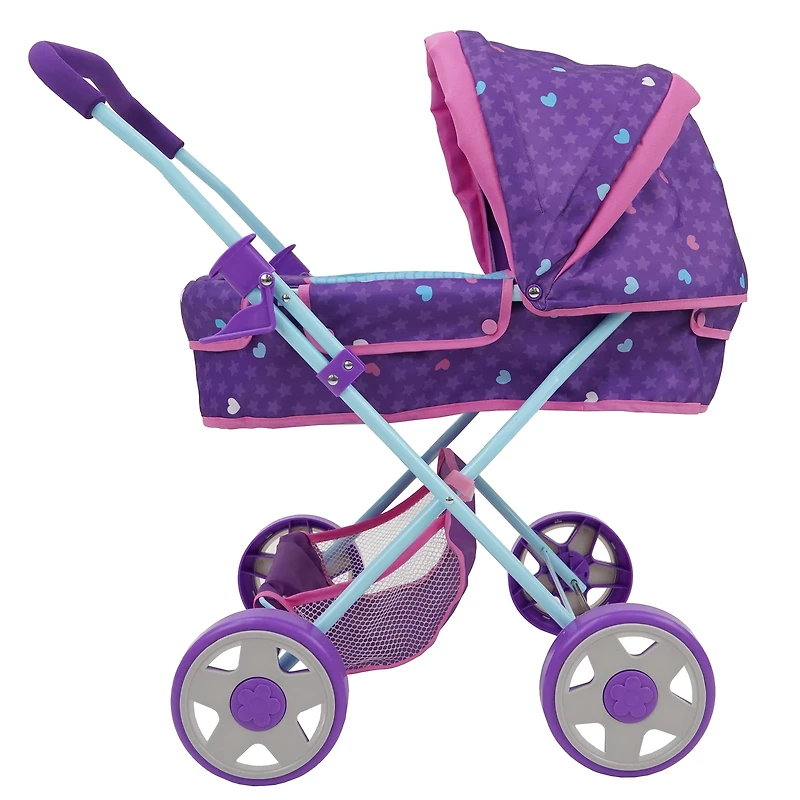 509 Crew Mermaid Doll Pram with Retractable Large Canopy