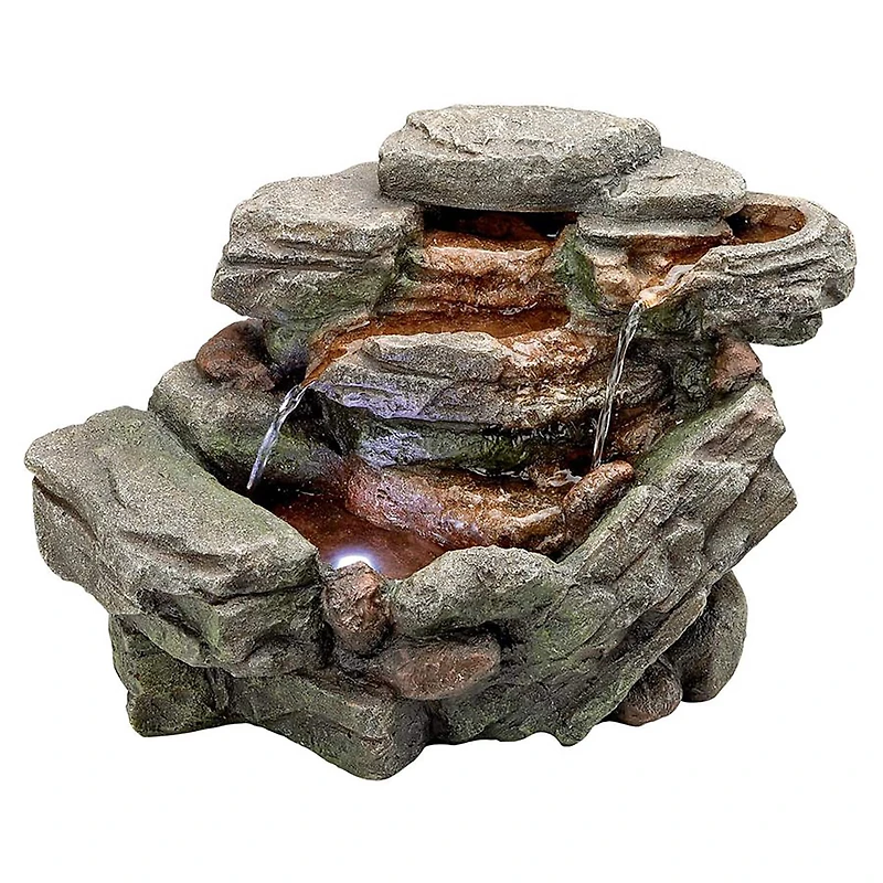Design Toscano Waterfall Creek Cascading Tabletop Fountain