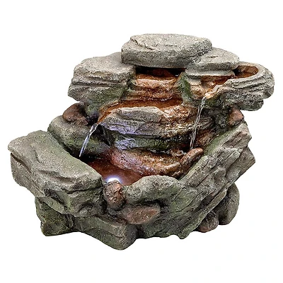 Design Toscano Waterfall Creek Cascading Tabletop Fountain