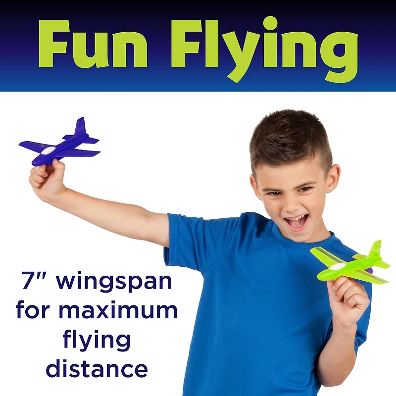 Creativity for Kids® Stunt Squadron™ Glow-in-the-Dark Foam Flier Kit