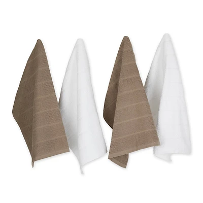DII® Assorted Stone Basic Chef Terry Dishtowel (Set of 4)