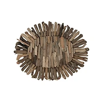 Hello Honey® 26" Natural Coastal Decorative Driftwood Oval Tray
