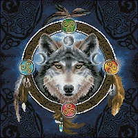 Diamond Dotz® Celtic Wolf Guide Diamond Painting Kit