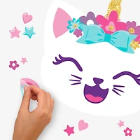 RoomMates Like Nastya Unicorn Cat Giant Peel & Stick Wall Decals with Alphabet