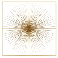 CosmoLiving by Cosmopolitan Gold Iron Modern Wall Décor