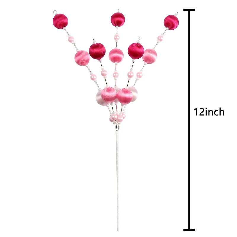 12" Ball Ornament Spray Pick by Ashland