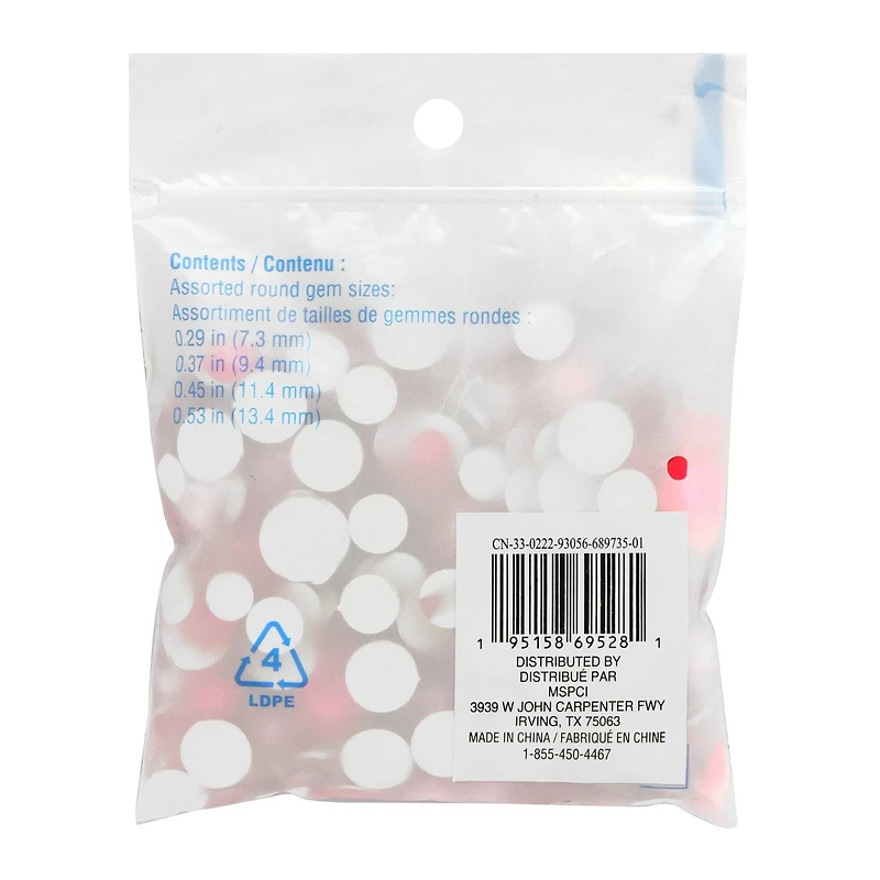 Dark & Light Pink Round Mix Gems by Creatology™