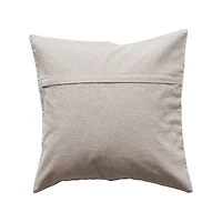 Hello Honey® 18" Embroidered Tree & Snowflakes with Reindeer Linen Throw Pillow