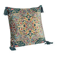 Hello Honey® 20" x 20" Tasseled Elegance Velvet Pillow